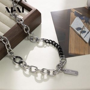 Stainless Steel Rectangle Pendant Necklace 894093117271