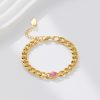 O1CN01rhGQdj25wjbpZ6B8E_3529117591-0-cib.jpg Stainless Steel Rhinestone Cuban Bracelet 725258634992