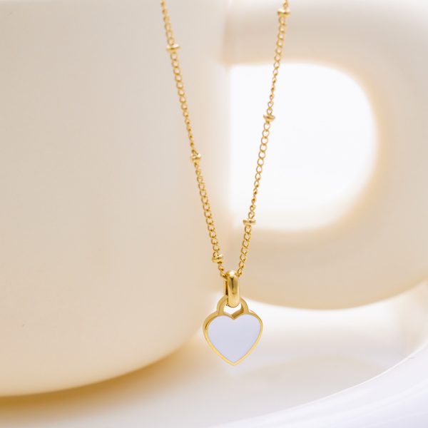 O1CN01rpwMM125wjRUXk1Yq_3529117591-0-cib.jpg Stainless Steel Enamel Heart Necklace 755219394918