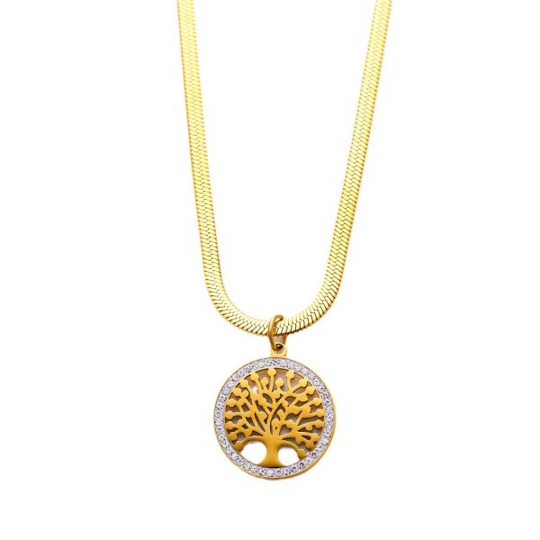 O1CN01sCacZ425wjRTRD9mv_3529117591-0-cib.jpg Stainless Steel Zirconia Double Layer Necklace 754852880311