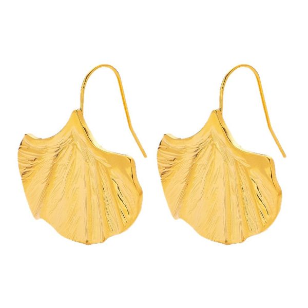 O1CN01sFTo0g20lDZUOQX8E_6000000006889-0-cib.jpg Stainless Steel Ginkgo Earrings 762007696354