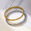 O1CN01sIUFzi25wjZalGQ6P_3529117591-0-cib.jpg Stainless Steel Textured Bead Bangle 894394207110