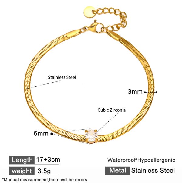 O1CN01sLMr6a25wjbm6wsst_3529117591-0-cib.jpg Stainless Steel Teardrop Zirconia Bracelet 924007036026