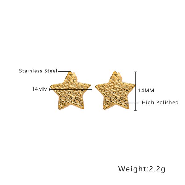 O1CN01sRxuKa25wjV23RG15_3529117591-0-cib.jpg Stainless Steel Heart Star Earrings 805513496457