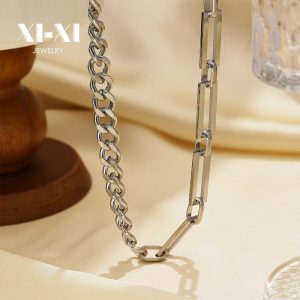 Stainless Steel Cuban Chain Necklace 825699256333