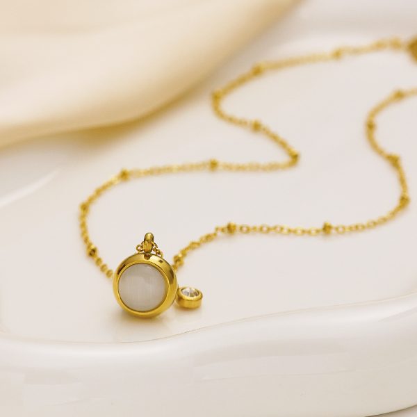 O1CN01sXjnUb25wjVZ5jWIt_3529117591-0-cib.jpg Stainless Steel Rhinestone Cat's Eye Necklace 816012303662