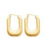 O1CN01snNEv125wjPgzbbna_3529117591-0-cib.jpg Stainless Steel Ribbed U Earrings 739025899559