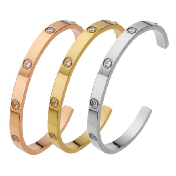 O1CN01t0HuXK25wjM7Jtngd_3529117591-0-cib.jpg Stainless Steel Evil Eye Open Bangle 708171782663