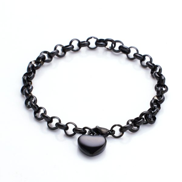 O1CN01tEqcWL25wjO1WHaaS_3529117591-0-cib.jpg Stainless Steel Heart Pendant Bracelet 724919788394