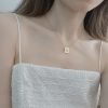 Stainless Steel Initial Letter Necklace 649513390379