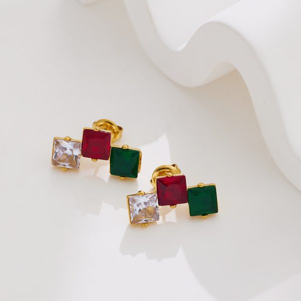 O1CN01tS5qQh25wjO5alYy8_3529117591-0-cib-1.jpg Stainless Steel Square Zirconia Stud Earrings 726100553500