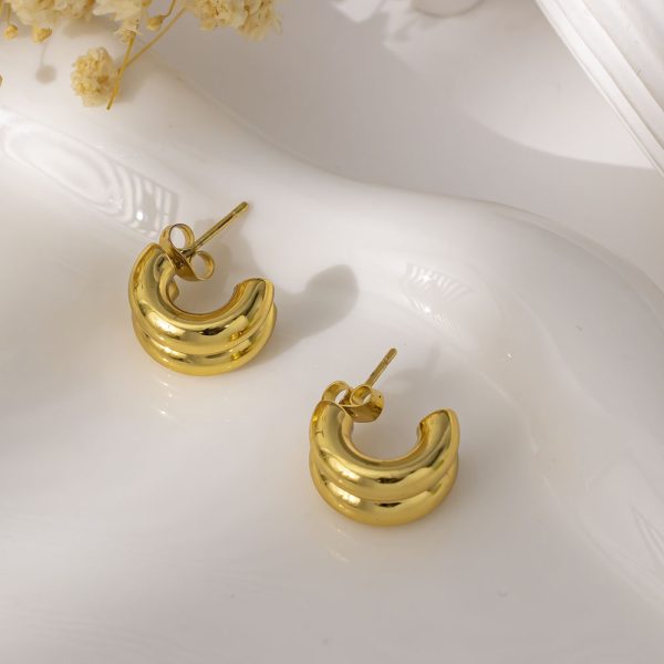 O1CN01tfF9Hy25wjd2JVrA3_3529117591-0-cib.jpg Stainless Steel Geometric Hoop Earrings 981477197817