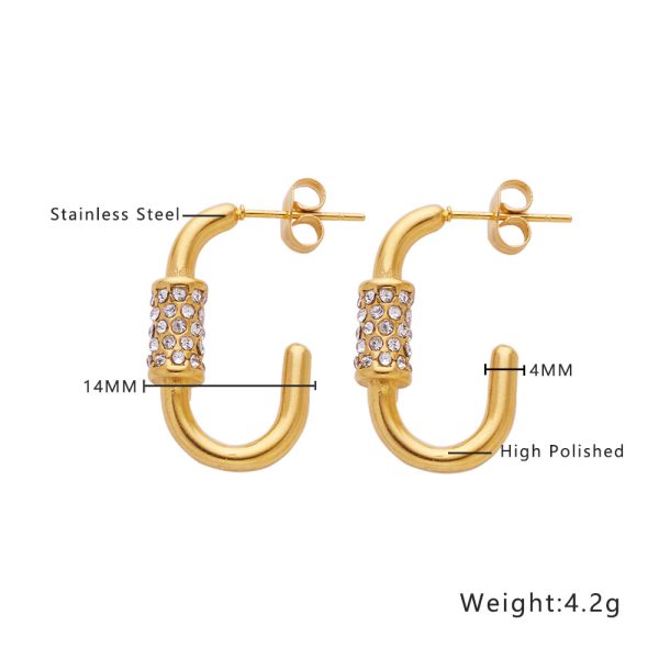 O1CN01tzJmYs25wjSMFQ6Or_3529117591-0-cib.jpg Stainless Steel Curved Zirconia Earrings 764653590602