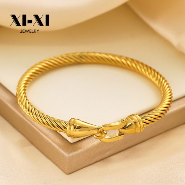 O1CN01u9YnrT25wjbjMuH4K_3529117591-0-cib.jpg Stainless Steel Twist Knot Bangle 758292566471