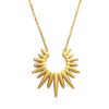 O1CN01uBDbhZ25wjVSRDOrC_3529117591-0-cib.jpg Stainless Steel Sunflower Necklace 814593069767