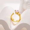 O1CN01uD8NN225wjODjgtCe_3529117591-0-cib.jpg Stainless Steel Square Zirconia Ring 726614350478