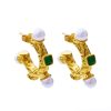 O1CN01uVHC5t25wjRaJG2zO_3529117591-0-cib.jpg Stainless Steel Pearl Chunky Earrings 756270130215