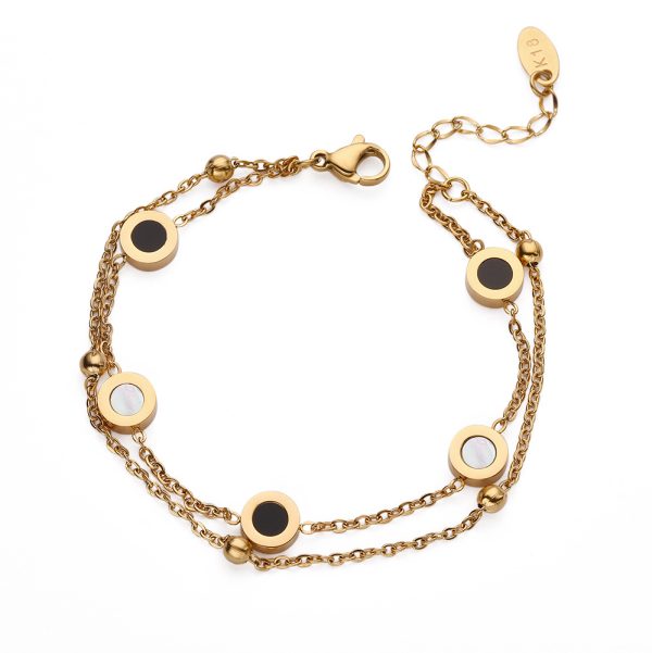 O1CN01uh2u6i25wjbp3Gwz8_3529117591-0-cib.jpg Stainless Steel Shell Layered Bracelet 647468391606
