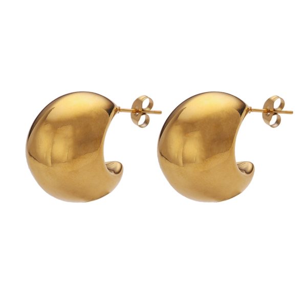O1CN01uwcwDU25wjUa8ErLz_3529117591-0-cib.jpg Stainless Steel Teardrop Dome Earrings 797234732790