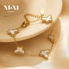 O1CN01uxLEuu25wjbvBsqSz_3529117591-0-cib.jpg Stainless Steel Butterfly Shell Bracelet 798452945945