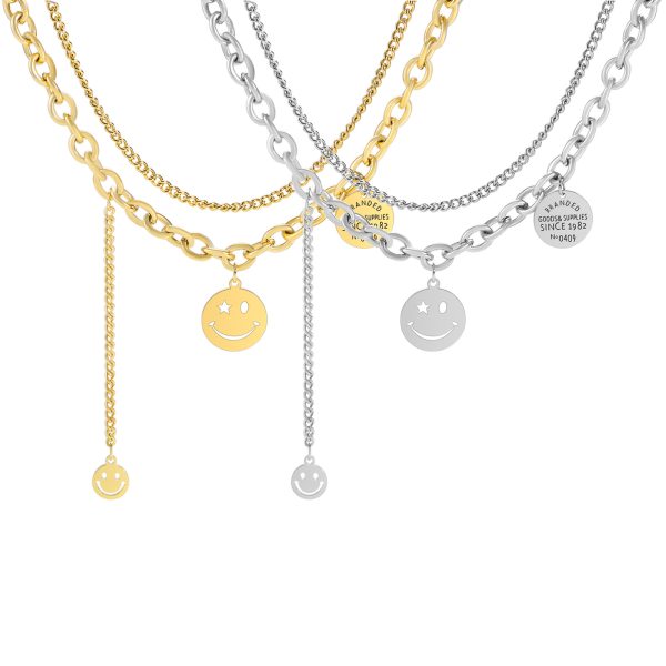 O1CN01uybIBa25wjFOUtKLk_3529117591-0-cib.jpg Stainless Steel Smiley Face Necklace 657035785266