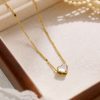 O1CN01uycFnO25wjUEDHpQE_3529117591-0-cib.jpg Stainless Steel Zirconia Heart Necklace 788134355001