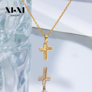 Stainless Steel Cross Necklace 894422264416