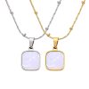 O1CN01vD51tj25wjVPNoJP0_3529117591-0-cib.jpg Stainless Steel Mother of Pearl Square Necklace 813581706592