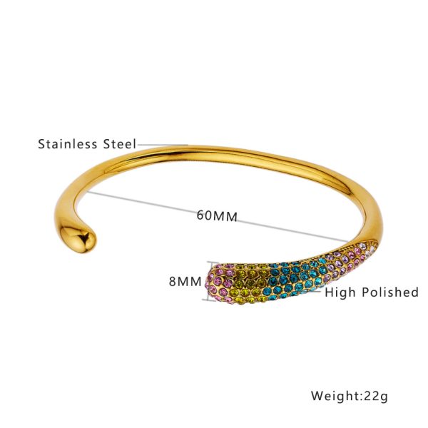 O1CN01vYfh5S25wjbpsDpC7_3529117591-0-cib.jpg Stainless Steel Pearl Rhinestone Bangle 731768566134