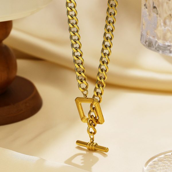 O1CN01vajpow25wjW6i1eDt_3529117591-0-cib.jpg Stainless Steel OT Buckle Necklace 825554985960
