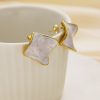 Stainless Steel Enamel Square Earrings 803858620514
