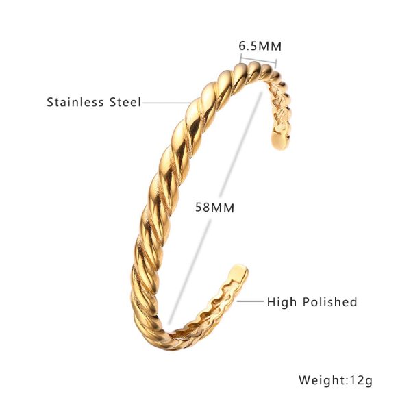 O1CN01vgnqUp25wjNL12Ucs_3529117591-0-cib.jpg Stainless Steel Open Star Bangle 661189873232