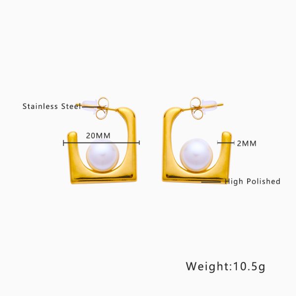 O1CN01vgpZ3S25wjReJrdno_3529117591-0-cib.jpg Stainless Steel Pearl Hoop Earrings 756784087822