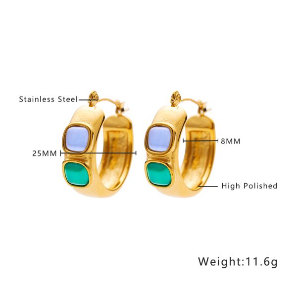 O1CN01vxTTh825wjSHbi8LU_3529117591-0-cib.jpg Stainless Steel Curved Zirconia Earrings 764653590602