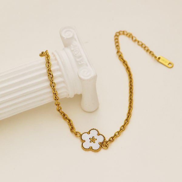Stainless Steel Shell Flower Bracelet 875286784268
