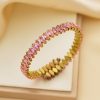O1CN01wFmd4425wjTGX7X6e_3529117591-0-cib.jpg Stainless Steel Zirconia Adjustable Bangle 774550893429