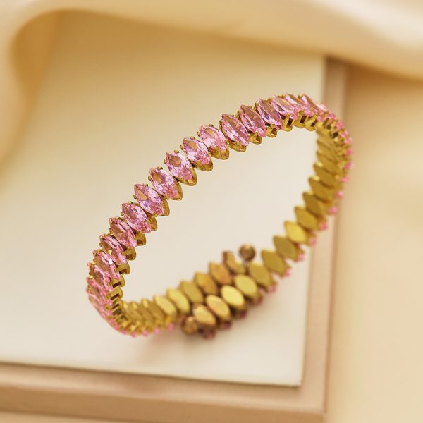O1CN01wFmd4425wjTGX7X6e_3529117591-0-cib.jpg Stainless Steel Zirconia Adjustable Bangle 774550893429