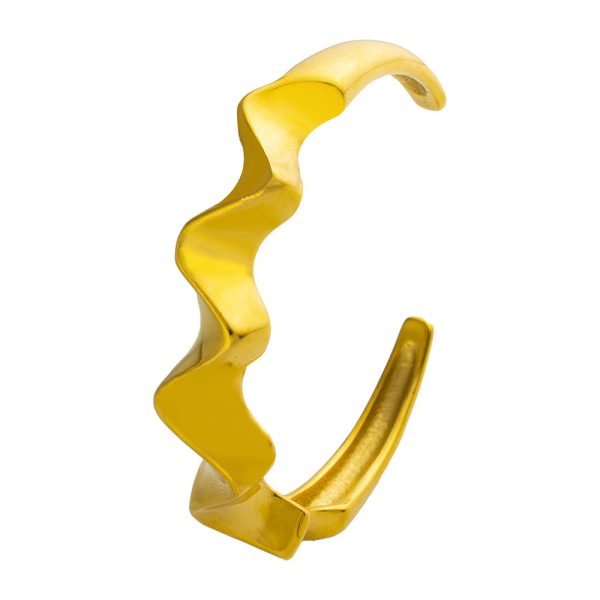 O1CN01ws5b7S25wjZb1u56R_3529117591-0-cib.jpg Stainless Steel Wave Open Bangle 895480864077