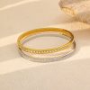 O1CN01x2dDb325wjcOFK5h3_3529117591-0-cib.jpg Stainless Steel Rhombus Zirconia Bangle 963860779295