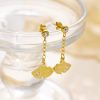 O1CN01x5KZXB25wjRd7oljA_3529117591-0-cib.jpg Stainless Steel Clover Shell Earrings 756940769071