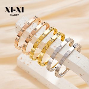 Stainless Steel Rhinestone Bangle 724031540247