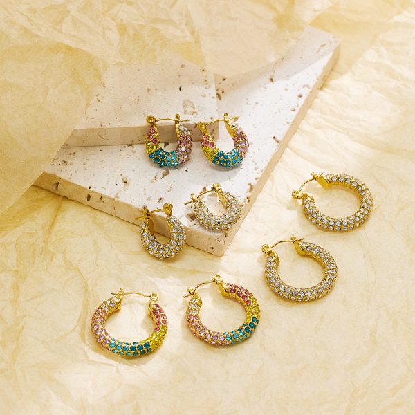 O1CN01xXo2f325wjO035YO2_3529117591-0-cib-3.jpg Stainless Steel Rhinestone Crescent Earrings 724369464612