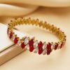 O1CN01xsf0hm25wjTEMcYi8_3529117591-0-cib.jpg Stainless Steel Zirconia Adjustable Bangle 774550893429