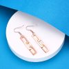 Stainless Steel Bar Drop Earrings 650572859443