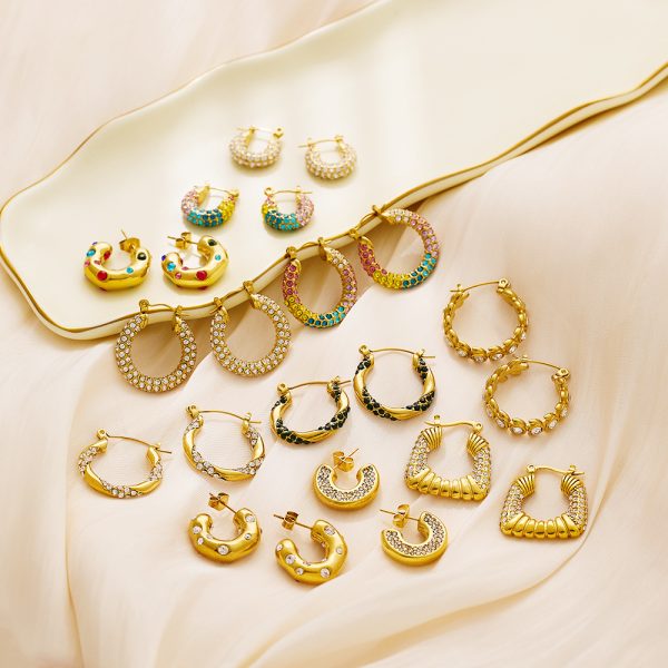 O1CN01y8tWp125wjNxop5Ti_3529117591-0-cib-3.jpg Stainless Steel Rhinestone Crescent Earrings 724369464612