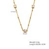 O1CN01yGWpmB25wjbullUIZ_3529117591-0-cib.jpg Stainless Steel Square Zirconia Necklace 747514763647