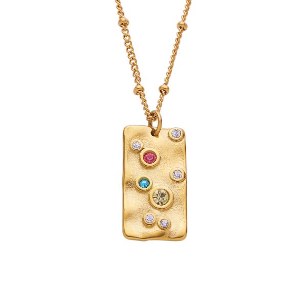 O1CN01yO908Q25wjNwI5TG2_3529117591-0-cib.jpg Stainless Steel Zirconia Square Necklace 725004177005