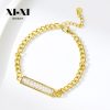 O1CN01yn5hqO25wjbnHacSG_3529117591-0-cib.jpg Stainless Steel Rhinestone Bracelet 895553627416