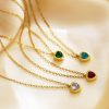 O1CN01yr2g5e25wjUicGkDy_3529117591-0-cib.jpg Stainless Steel Zirconia Heart Necklace 799437633464