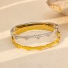 O1CN01zK2SpZ25wjcJ2MYZW_3529117591-0-cib.jpg Stainless Steel Striped Zirconia Bangle 965176924439